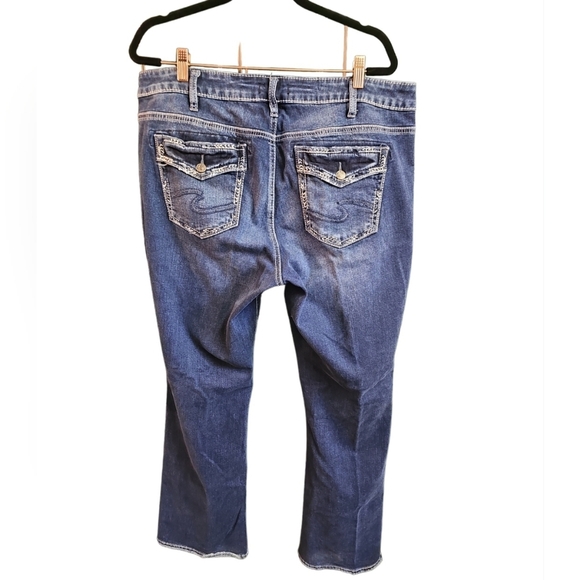 Silver Jeans PLUS 16 33L Suki Boot Cut Denim Pockets - Picture 2 of 5